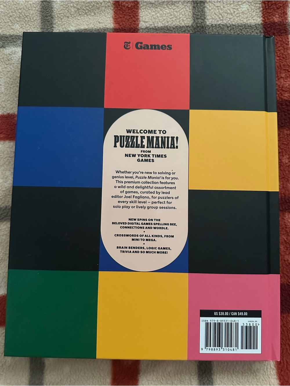 New York Times Games Puzzle Mania! Book - Multicolor